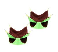 TOYANDONA 2piezas Nido Cálido para Mascotas De Algodón Hamaca para Cobayas y Ratas Escondite para Hámsteres y Chinchillas Jaulas De Mascotas