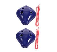 TOYANDONA 2piezas Ocarina De Cerámica Instrumento Musical Pequeño Portátil Unids