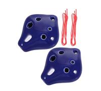 TOYANDONA 2piezas Ocarina De Seis De Cerámica Instrumento Musical De Viento Ocarina Clave De Do Para Adultos y Adolescentes Llave c