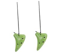TOYANDONA 2piezas Ocarina Mini De Huecos Instrumento Musical Para Juguete Creativo Sonido y Agradable Para Principiantes y Actuaciones