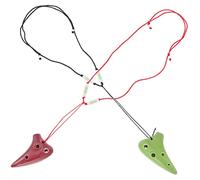 TOYANDONA 2piezas Ocarina Mini De Huecos Para Instrumento Musical Portátil Para y