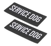 TOYANDONA 2piezas Parches Bordados para Chaquetas Tela Bordada Parches De Aplique Parche De Insignia para Coser y Reparación Perro Pequeño Material Poliéster Servicio y Entrenamiento