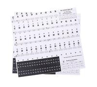 TOYANDONA 2piezas Pegatinas Para Teclado Transparente Para Piano Órgano Electrónico Pentagrama Para Aprender Teclas