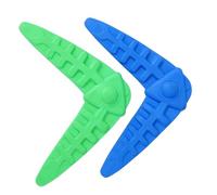 TOYANDONA 2Piezas Perros Interactivos de Voladores de Boomerang Resistentes Las Mordeduras para Entrenamiento para Mascotas y Masticar Colores