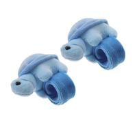 TOYANDONA 2piezas Pulsera De De Tortuga De Peluche Accesorios Para Fiestas y Decoraciones Infantiles Suave y Divertido Para