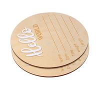 TOYANDONA 2piezas Señales Nombre Del Cartel De Madera Accesorio Para Fotos De Bienvenida Al Hospital Cartel De Anuncio De Nacimiento