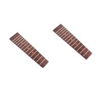 TOYANDONA 2piezas Tablero De Rosewood Para Ukulele De Trastes Reemplazo De Diapasón Para Ukulele Soprano y Concert Accesorio Musical De Alta Durabilidad