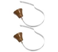 TOYANDONA 2piezas Timbre para Perros de Pared Estilo Vintage Metal Fundido para Entrenamiento de Cachorros Comunicación Mascotas Decoración Tradicional para Comerciantes