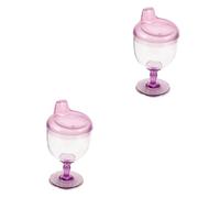 TOYANDONA 2piezas Vaso De Entrenamiento Infantil Copa Sippy Para Bebés Diseño Resistente Caídas Para Aprender Beber Vaso De Jugo y Leche Para Niño Niña