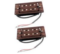 TOYANDONA 2piezas Wood String Humbucker Pickups Para Guitarra Eléctrica Pastillas Doble Bobina Protección De Cera y Imán Para Mejora Dinámica Reemplazo Duradero De Accesorios