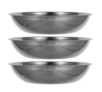 TOYANDONA 3 Bandejas de Acero Inoxidable para Báscula Digital de Cocina Navetas de Pesaje de 25 CM Compatibles Básculas Electrónicas y Mecánicas Ideales para Hornear y Cocinar