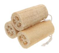 TOYANDONA 3 Esponjas de Lufa Naturales para Baño y Cocina Fuerte Poder de Limpieza, Exfoliante Corporal y Fregadora para Ollas, Ideales para Hombres y Mujeres