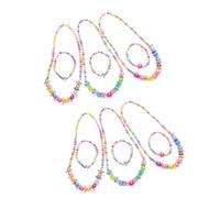 TOYANDONA 3 Juegos ornamento de la joyería juguete kits para hacer pulseras para niñas pulsera para niñas pulsera de cuentas collar de colores