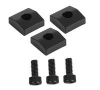 TOYANDONA 3 Juegos Tuerca de Bloqueo para Cuerdas de Guitarra Eléctrica Sistema Doble Bloqueo con Tornillos Bloque de Hierro para Puente de Trémolo Compatible con Varios Modelos Paquete de