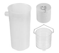 TOYANDONA 3 latas de desbordamiento para Laboratorio de física, | Juego de vasos de precipitados Arquímedes para la exploración de la mecánica física, transparente, fácil de montar, para