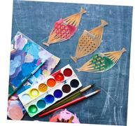TOYANDONA 3 Piezas Adornos de Barco de Bambú con Diseño de Dragón Bandejas para Servir Sushi Decoración Náutica DIY Platos de Bambú para Alimentos para Decoración de Mesa y Manualidades