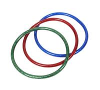 TOYANDONA 3 Piezas Aros de Ejercicio para Coloridos y Brillantes para Danza y Entrenamiento de Mascotas Juguetes Plásticos Resistentes para Interior y Exterior