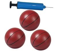 TOYANDONA 3 Piezas Bolas de Baloncesto Inflables de PVC para Juguetes de Baloncesto con Inflador Aleatorio para Interiores y Exteriores Color Aleatorio Color Aleatorio