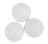 TOYANDONA 3 Piezas Bolas de Golf de Doble Capa para Práctica Suaves y Duraderas Equipamiento de Entrenamiento para Hombres y Mujeres Adecuadas para Patio y de Golf