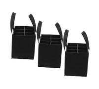 TOYANDONA 3 Piezas Bolsa de Fieltro Portátil para Vino con Compartimentos Organizador Reutilizable y Resistente para Botellas para Fiestas Regalos y Almacenamiento Elegante