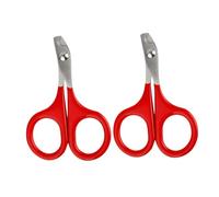 TOYANDONA 3 Piezas Cortauñas para Mascotas de Acero Inoxidable Diseño y Mango Antideslizante para Gatos y Perros Cuidado de Uñas Casa y Salón Rojo