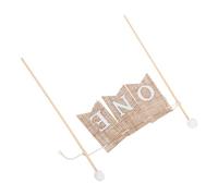 TOYANDONA 3 Piezas Decoración De Pastel De Cumpleaños Adorno para Tarta De Cumpleaños Banderines De para Primera Fiesta Decoración De Tarta Manual Accesorios para De