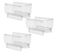 TOYANDONA 3 Piezas Estante Apilable para Botellas de Agua y Vino Transparente de Acrílico, Organizador Compacto para Nevera, Armarios y Encimeras, Ahorro de Espacio para Cocina y Despensa