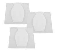 TOYANDONA 3 Piezas Floreros de Silicona Colgantes para Pared Macetero Hidropónico Reutilizable Decoración Versátil para Oficina Bodas y Hogar Diseño sin Perforación Blanco