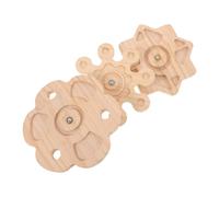 TOYANDONA 3 Piezas Juguetes para Masticar Chinchilla de Madera con Molino Giratorio Set para Conejos Loros y Roedores Diseño Compacto y Duradero con Rodamiento para Entretenimiento Saludable