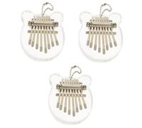 TOYANDONA 3 Piezas Limba Pulgar Instrumentos Musicales Mini Piano De Pulgar Martillo De Afinación Kalimba Instrumento De Pulgar Kalimba Para Principiantes Pequeño Instrumento Niño Plexiglás