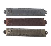TOYANDONA 3 Piezas Mezuzá Judía Artesanal de Aleación para Puerta y Poste con Pergamino, Decoración Tradicional Elegante y Resistente para Bendición y Protección del Hogar