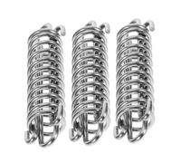 TOYANDONA 3 Piezas Muelles de Tracción para Correa de Perro Amortiguador de Acero Inoxidable Resistente la Intemperie para Adiestramiento y Camping Hebilla de Alta Resistencia