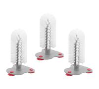 TOYANDONA 3 Piezas Rascador de Caparazón de Tortuga con 3 Ventosas Rojas, Cepillo Desmontable para Limpieza de Caparazón, Accesorio para Acuarios y Tanques, Adecuado para Tortugas Acuáticas