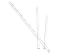 TOYANDONA 3 Piezas Regla Recta Acrílica Transparente, Regla de Dibujo, Juego, Ligera, para Medición y Dibujo Técnico, para Ingenieros y Diseñadores