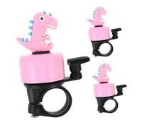 TOYANDONA 3 Piezas Timbres para Bicicleta Infantiles con Diseño de Dinosaurio Caricatura Sonido Fuerte y Campana para Bicicletas Patinetes y Accesorios de Ciclismo Resistentes la Intemperie