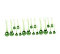 TOYANDONA 3 Series Colgante De Cristal Cristales Araña Luz Colgante Luces s Decoración De Lámpara De Cristal Decoración Vaso De Cristal Verde 6 Piezas*3