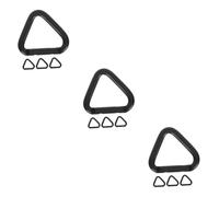 TOYANDONA 3 Series Mosquetones Triangulares De Aluminio De Clips De Ligera Y Duradera Camping Senderismo Y Color Negro 4 Piezas X 3