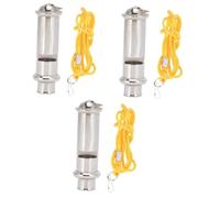 TOYANDONA 3 Series Silbatos De Inoxidable para Entrenamiento Silbatos Exteriores para Adiestramiento Otros Pájaros Color 3 Piezas*3