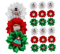 TOYANDONA 30 Piezas Accesorios para Mascotas Lazos Gomas Elásticas Diademas Navideñas para Perros Adorno De Lazo para Perro Tocado Navideño
