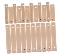 TOYANDONA 30 Piezas Varillas de Madera Redondas para Jaula de Pájaros Accesorios DIY para Escaleras de Pequeños Animales Palos sin Acabado para Juguetes de Agapornis Perchas para Periquitos