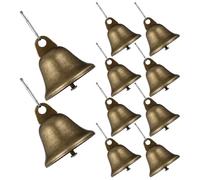 TOYANDONA 30 Unidades Campanilla Vintage de Metal con Gancho de Resorte,