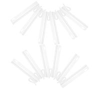 TOYANDONA 35 Ganchos para Cortinas Plisadas Ajustables 95 CM Clips de Plástico para Cinta Gruesa Sistema de Trinquete para Ventanas y Puertas Juego de 35 Piezas para Cortinas de Presión