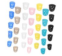 TOYANDONA 35 Piezas Protectores De Dedos Para Guitarra De Silicona Dedales Para Practicar Guitarra Protectores De Dedos Para Manos Fundas De Silicona