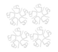 TOYANDONA 36 Piezas Ganchos de Cortina de Plástico Pequeños Clips Multiusos Resistentes para Cortinas Plisadas Soporte Seguro para Sala y Dormitorio