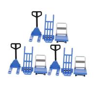 TOYANDONA 3juegos Carros De Plataforma y Transpaletas para Juguetes De Construcción Accesorios De Simulación De Herramientas De Movimiento para rol y Educación Infantil