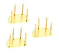 TOYANDONA 3juegos Placa De Refuerzo Dorada Para Mástil De Guitarra Tornillos Repuesto Para Guitarra Eléctrica Diseño Práctico y Duradero Compatible Diversos Modelos