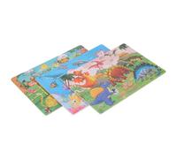 TOYANDONA 3juegos Rompecabezas De Madera Educativos Tema De Animales para Preescolares Juguete Interactivo para Desarrollo Cognitivo