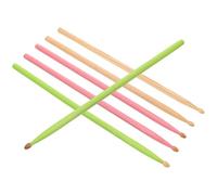 TOYANDONA 3pares of Beginner Wood Drumsticks for Acoustic and Bass Drums Practice Percussion Sticks and Natural Wood Colors