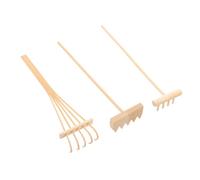 TOYANDONA 3piezas Accesorios Para Mesa De Arena Mini Rastrillos De Jardín Zen Bambú Rastrillos De Decoración Feng Shui Oficina y Sala De Estar
