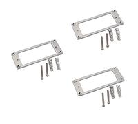 TOYANDONA 3piezas Anillos De Montaje De Metal Cromado Para Humbucker Base Plana Dimensiones Interiores De Distancia Entre Tornillos De Duraderos y Acabado Brillante Para Guitarras